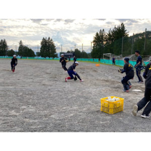 下諏訪向陽高校ソフト 練習風景