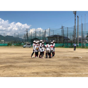 下諏訪向陽高校ソフト 試合風景